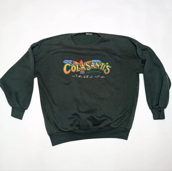 Vintage Green Colasantis Canada Crew Neck Sweatshirt Oceanic Medium Unisex - Picture 5 of 9